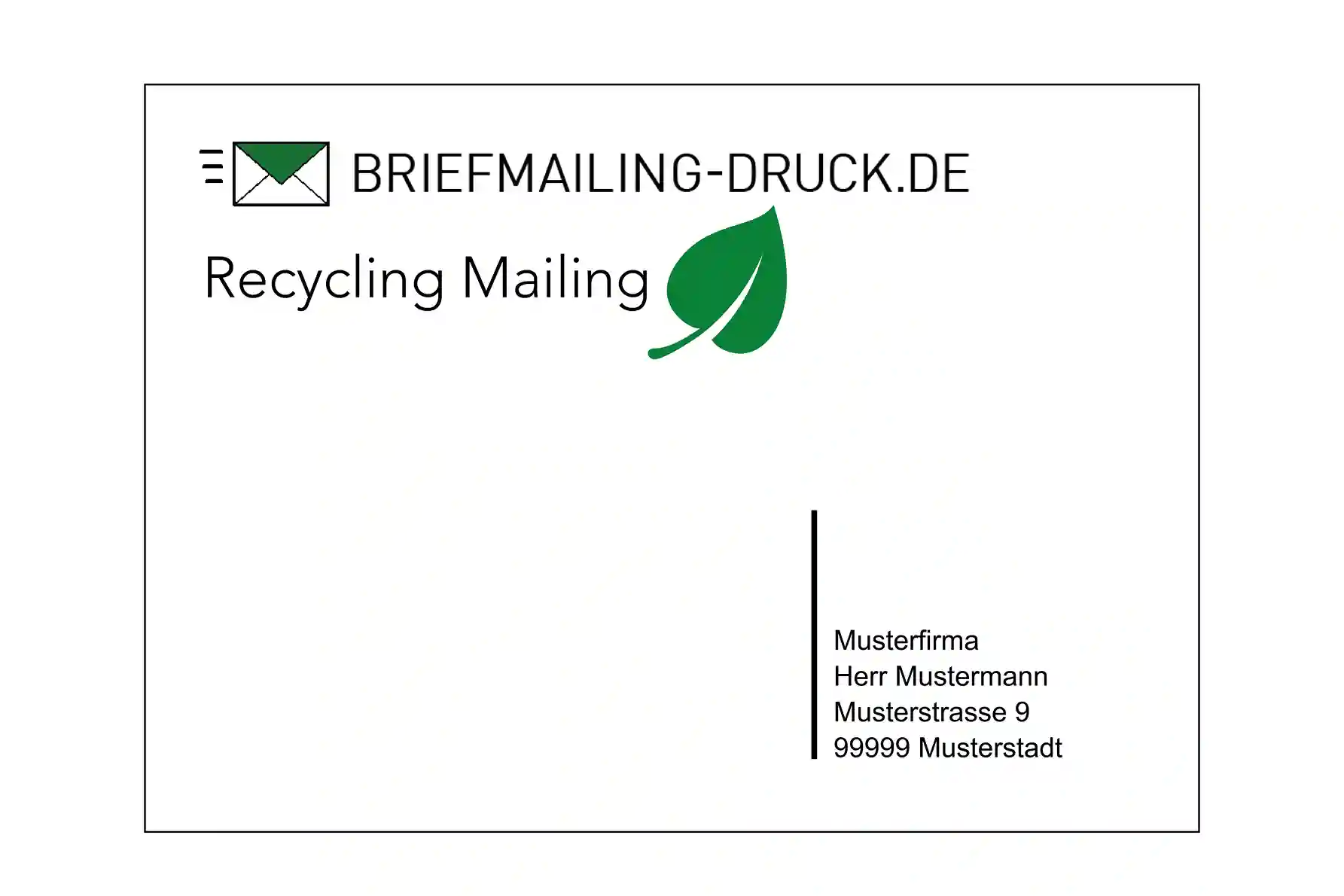 Recycling Postkarte A6