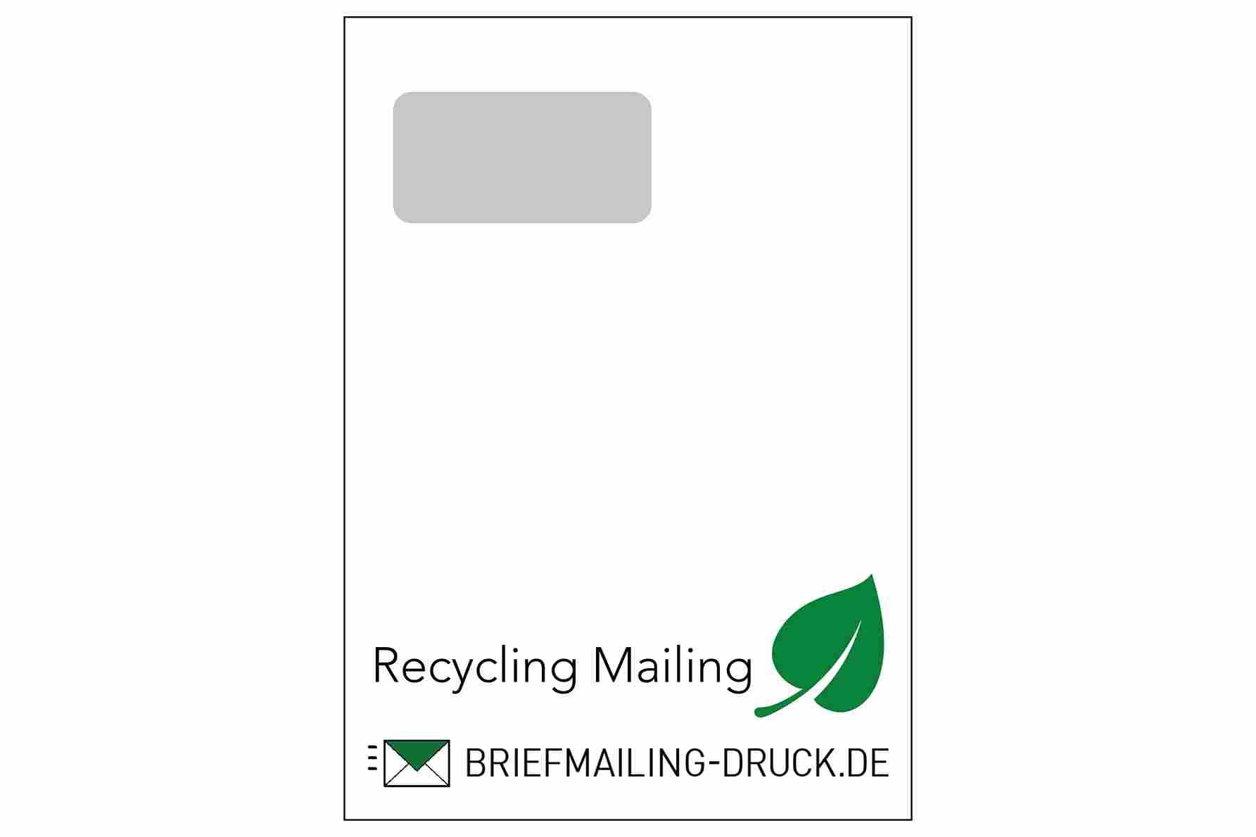 Kuvertiertes Recycling Mailing C4