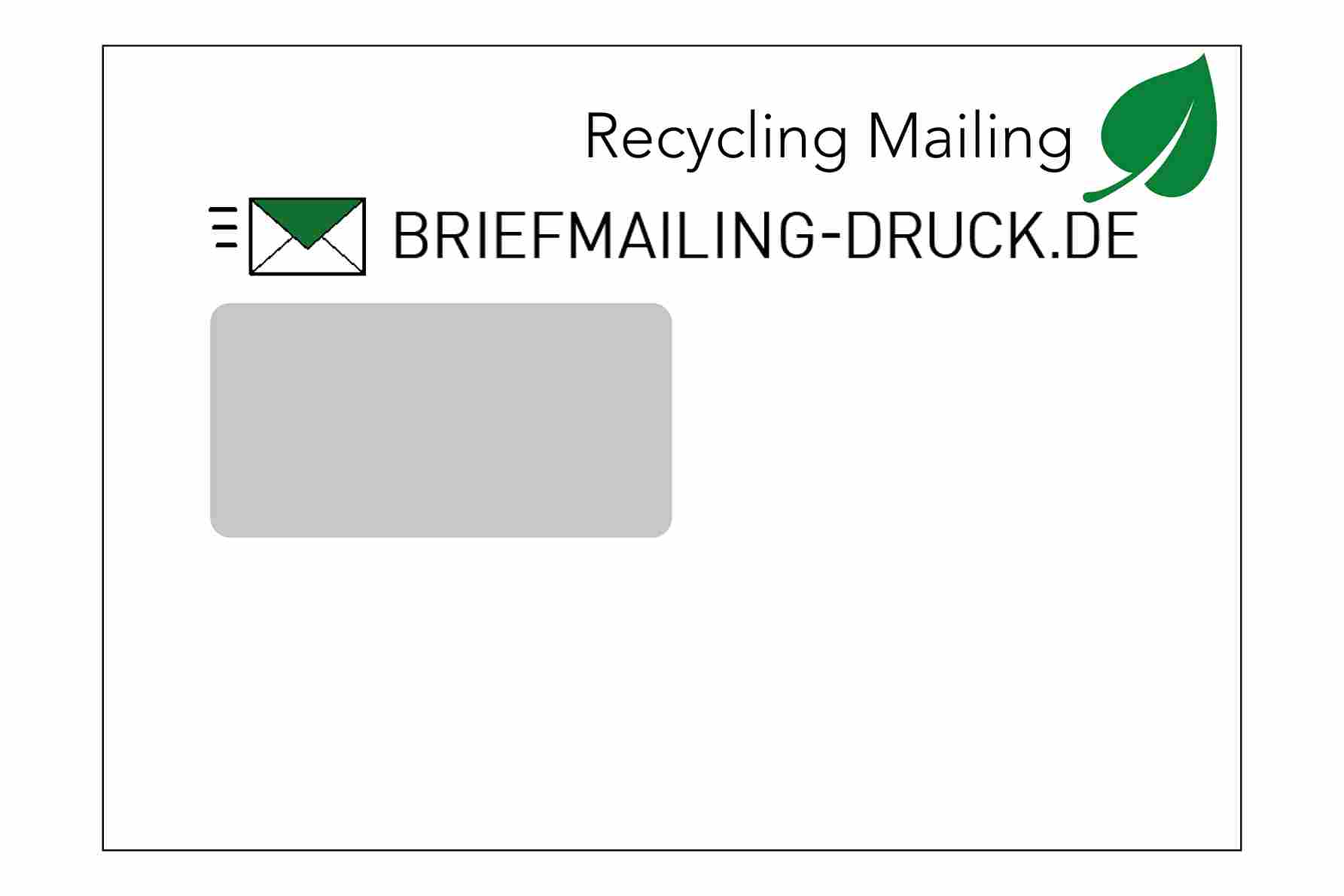 Kuvertiertes Recycling Mailing C5