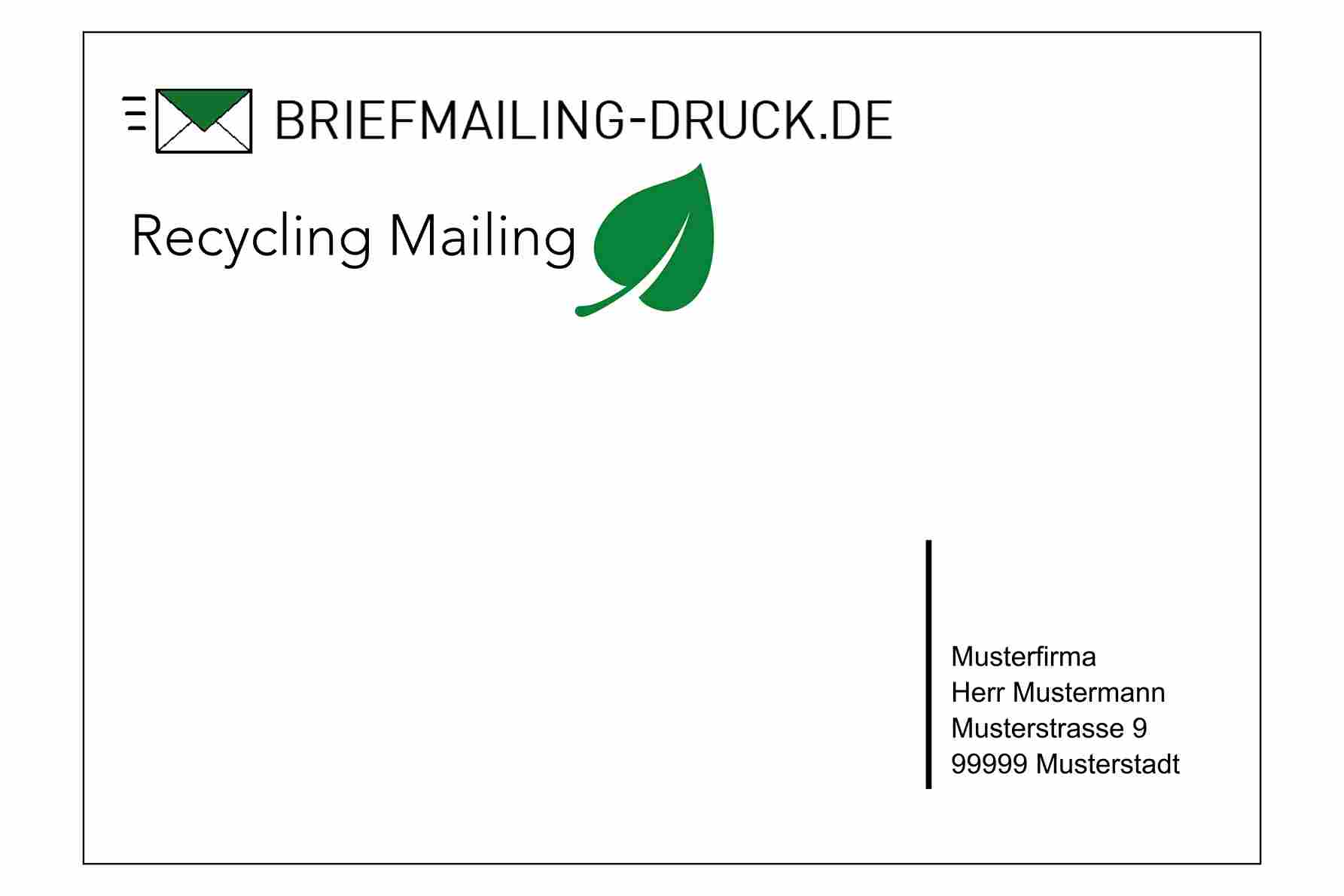 Recycling Postkarte A4