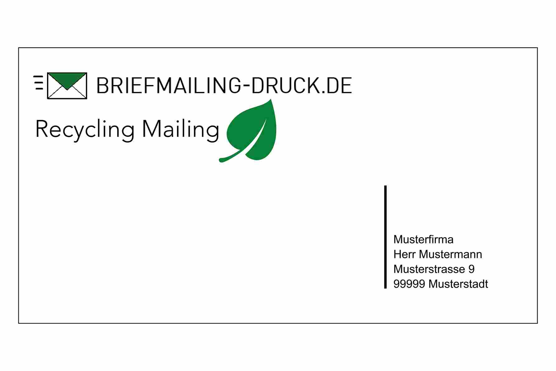 Recycling Postkarte Maxi